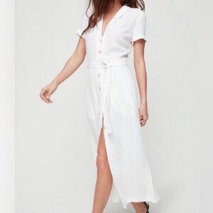 Aritzia White Shirt Dress